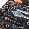 Набор инструментов, 1/2", 1/4", CrV, в кейсе 108 предметов Вихрь
