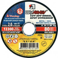 Отрезной круг 115х2,0х22 А36 S BF (14A БУ) 80 кр. отр. мет. Луга